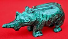 Malachite small rhinoceros for sale  CARDIFF