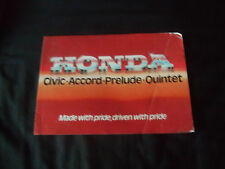 Honda brochure civic for sale  BASILDON