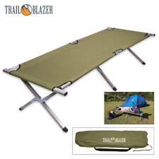 Compact Folding Camping Bed Outdoor Portable Military Cot Sleeping Hiking Travel, used for sale  Shipping to South Africa