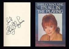 Shirley maclaine autographed for sale  Roseville