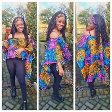 African print ankara tops Blouse,Ankara tops blouse for ladies With FREE Scarf for sale  Shipping to South Africa