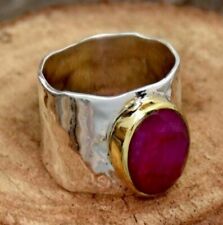 Ruby Gemstone 925 Sterling Silver Handmade Ring Valentine Gift C-569 for sale  Shipping to South Africa