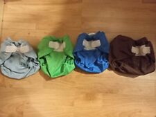 Rumparooz Newborn Cloth Diapers  Attachment Blue Green Brown and Gray for sale  Shipping to South Africa