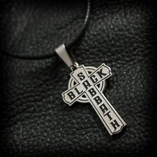 Black Sabbath stenless steel necklace pendant ,variations, rock metal black  for sale  Shipping to South Africa