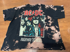 Camiseta AC/DC 3xlT Highway To Hell Tour Band Negra Lavado con Ácido 3xlT, usado segunda mano  Embacar hacia Argentina