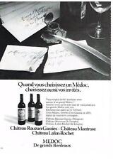 Publicite 1973 medoc d'occasion  Le Luc