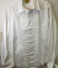MONDO GALA MILAN Shirt Men’s 35/37 16 White Formal Dress Tuxedo French Cuff for sale  Shipping to South Africa