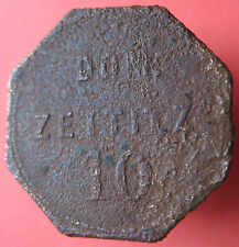 Stary rzadki niemiecki żeton -Dom. Zettitz (Brandenb.) -10 -UNLISTED -więcej na ebay.pl, używany na sprzedaż  PL