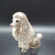 Usado, Estatueta de porcelana MCM cinza poodle cachorro cachorro W.N.CO cerâmica Japão vintage *VEJA comprar usado  Enviando para Brazil