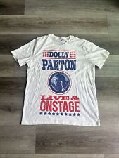 Dolly Parton T-Shirt Live And Onstage Sz Large White Country Music Superstar for sale  Shipping to South Africa