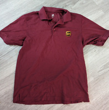 Camisa polo UPS M borgonha por Clipper uniforme gola alta botão, usado comprar usado  Enviando para Brazil