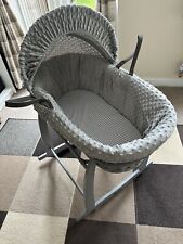 Grey moses basket for sale  CAMBRIDGE