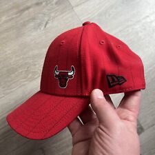 Chicago Bulls New Era Baseball Hat Cap Original Used  Twice Red Black Stripes for sale  Shipping to South Africa