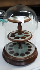 Franklin Porcelain Wood and Glass Dome Stand 25 Pc Fast Free Safe Postage for sale  MERTHYR TYDFIL