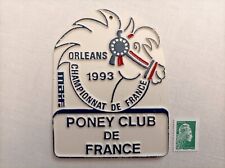 Plaque de concours hippique ORLÉANS Loiret 1993  PONEY CLUB DE FRANCE - en fonte comprar usado  Enviando para Brazil