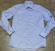 Eton Men’s Dress Shirt 42 16.5 Blue Check 3516, used for sale  Shipping to South Africa