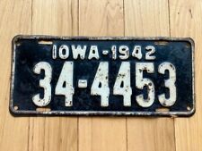 1942 iowa license for sale  Tacoma