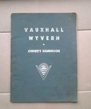 Vauxhall wyvern owners for sale  HEATHFIELD