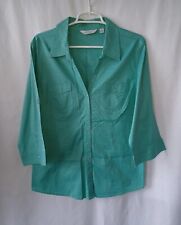 Usado, Camisa Great Northwest Clothing Co verde-azulada com botões manga curta tamanho XL comprar usado  Enviando para Brazil