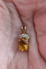 14k gold citrine for sale  BLACKPOOL