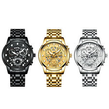Relógio de pulso masculino casual aço inoxidável data luminosa quartzo analógico empresarial comprar usado  Enviando para Brazil