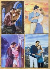 4 Harlequin Mills & Boon Ltd romantic postcards [Romance, Lovers, Kissing, Love] for sale  Shipping to South Africa