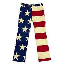 Pantalones de golf Loud Mouth 32X34 bandera estadounidense estrellas y rayas patrióticas de EE. UU. segunda mano  Embacar hacia Argentina