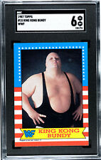 King Kong Bundy 1987 Topps WWF Wrestling #15 SGC 6 segunda mano  Embacar hacia Argentina