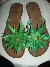 sandali verdi camoscio usato  Italia