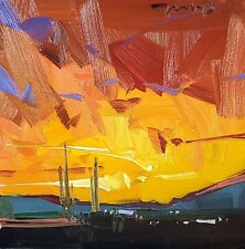 canvas sunset paint for sale  Tucson
