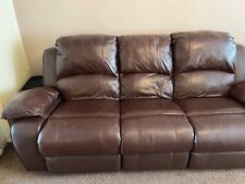 Dfs brown leather for sale  BURY