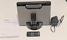 Sony RDP-M5iP iPod iPhone docking alto-falante estação cabo CA portátil controle remoto testado comprar usado  Enviando para Brazil