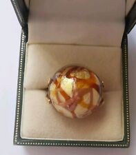 Used, 9ct Yellow Gold Unusual Stone Ring, Size N. R19G for sale  Shipping to South Africa