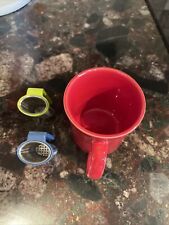 colador de condimento filtro infusor cesta colador de té y una taza Red Fiesta segunda mano  Embacar hacia Mexico