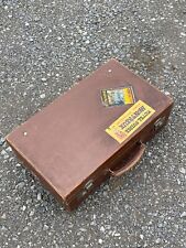 Vintage leather suitcase for sale  ABERDEEN