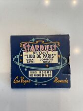 Stardust matchbook matchcover for sale  Nampa