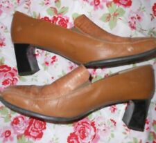 Shoes tan leather for sale  MATLOCK