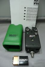 ORIGINAL DELKIM STANDARD PLUS BITE ALARM, CASE+BATTERY *GREEN* USED-CARP FISHING for sale  Shipping to South Africa