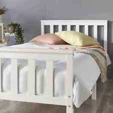 Used, Aspire Beds Atlantic Solid Wood Shaker Bed Frame, White Highlights - Single Bed for sale  Shipping to South Africa