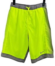 Nike Masculino Forrado De Malha Pequena Volley banho shorts Ness 8421 Neon Amarelo Volt Cinza comprar usado  Enviando para Brazil