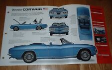 ★★1966 CHEVY CORVAIR CORSA ORIGINAL IMP BROCHURA INFORMAÇÕES CONVERSÍVEL 66 60 61 62-69 comprar usado  Enviando para Brazil