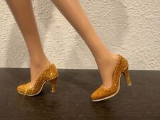 ¿Tonner TYLER GOWORTH? ROPA DE MUÑECA de 16"" Zapatos de salón dorados brillantes brillantes segunda mano  Embacar hacia Argentina