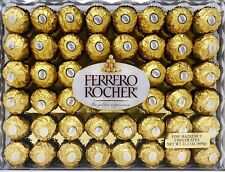 Chocolates de avellana fina Ferrero Rocher, caja de regalo de chocolate, 48 unidades planas, 21,2 segunda mano  Embacar hacia Argentina