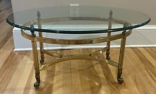 brass glass coffee table for sale  Concord