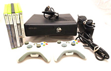 Pacote de console Microsoft Xbox 360 S modelo fino 1439 - Testado funcionando , usado comprar usado  Enviando para Brazil