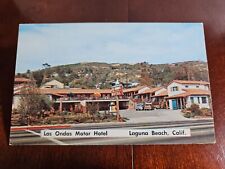 Postal CA California Laguna Beach Las Ondas Motor Hotel Motel Roadside segunda mano  Embacar hacia Argentina