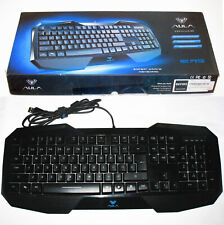 AULA Be Fire Wired Gaming Keyboard Expert Gamer 3 LED colores claros + apagado segunda mano  Embacar hacia Argentina