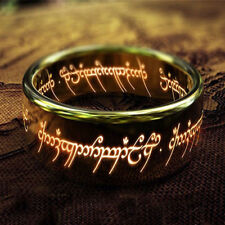 Lord of the Rings The One Ring Lotr Stainless Steel Fashion Men's Ring Size 6-13 for sale  Shipping to South Africa