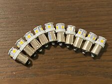 10 New 12v Warm White Bayonet LED Lamp Light Bulbs (Qty Available), used for sale  Shipping to South Africa
