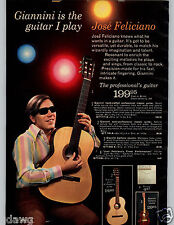 1971 PAPER AD Guitarra Giannini Jose Feliciano Ukelele Abeto Pau-rosa Traste de Níquel comprar usado  Enviando para Brazil